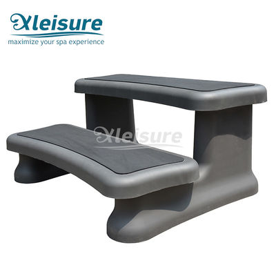 Convenient assembles in seconds fits round spas steps bathtub steps