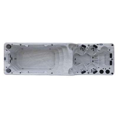 Multi-Level Tiered Outdoor Swim Spa Hot Tub Bath Tub with Accessories Premium Quality Pool for Relaxation and Recreation