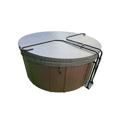 Custom European Outdoor Spa Cover Lifters Bathtub Stand with Gas Strut-for Round Bathtubs Durable & Ergonomic