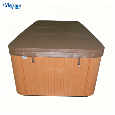 Dark Brown Modern Eco-Friendly Rectangle Spa Hot Tub Cover Waterproof